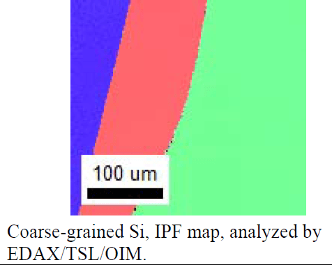 EBSD table top SEM Silicon wafer